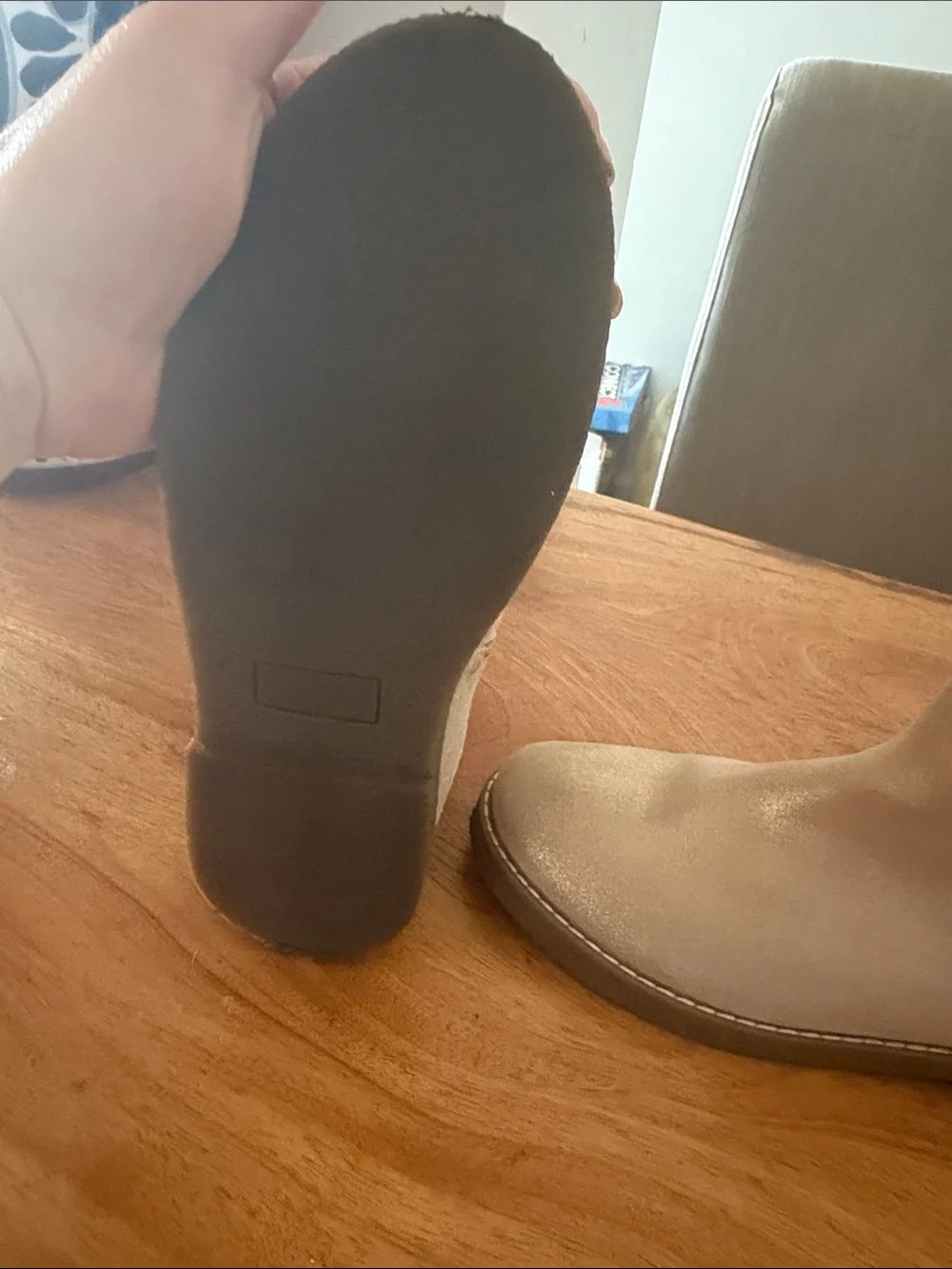 Metallic Silver Women's Ankle Boots